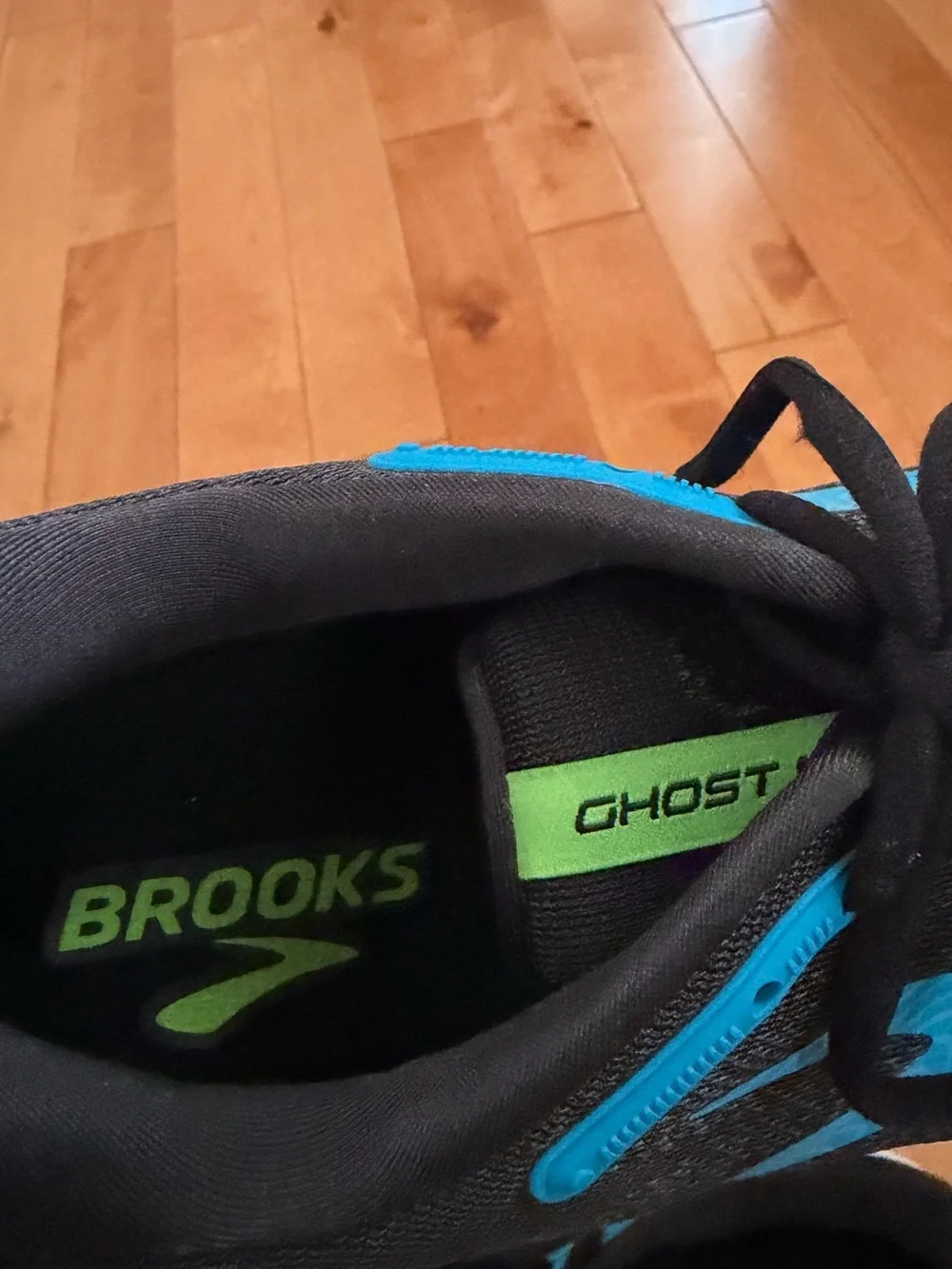 Brooks Ghost Max SE Men’s Walking Running Shoes Black Atomic Blue Size 12